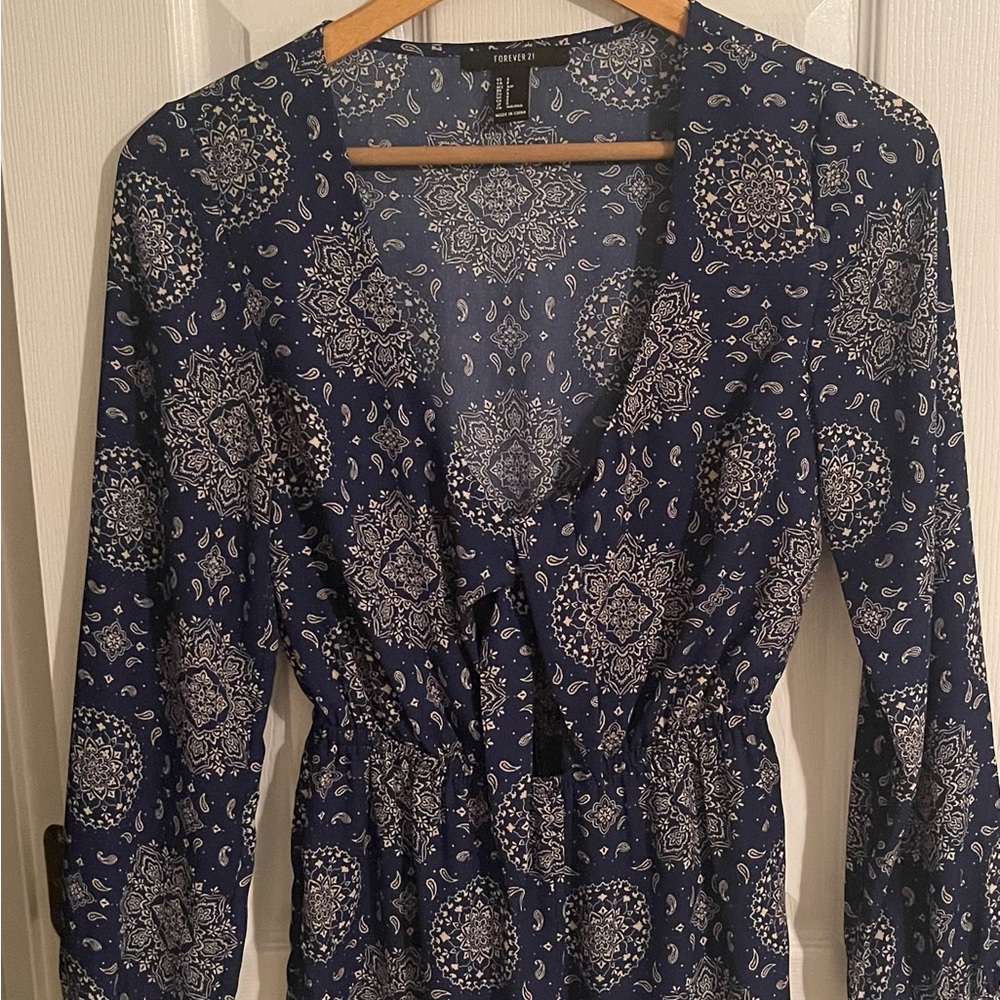 Forever 21 Printed Romper